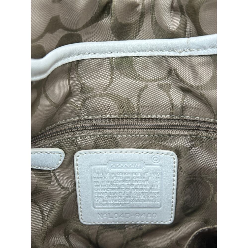 Vintage Coach Soho Duffle Crossbody Ivory Leather Y2K Bag COA L04D-9480 - Picture 7 of 11